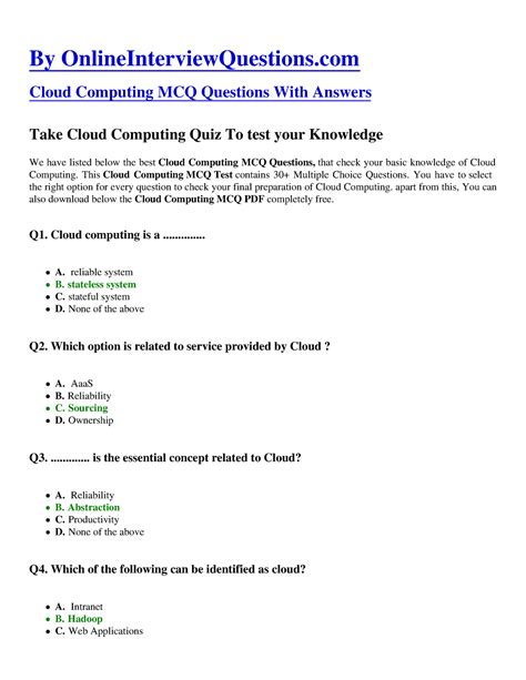 as part of cloud application security mcq village|Cloud Computing MCQ (Multiple Choice Questions) .